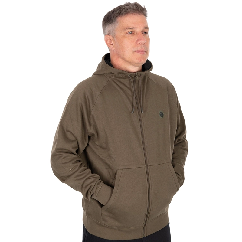Fox Collection Zipped Hoody Green